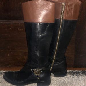 Michael Kors black/brown boots
